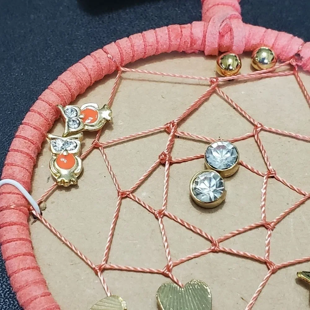 Justice dream catcher gold tone earring set